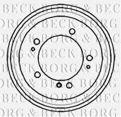 BORG & BECK bbr7170 -  Тормозной барабан